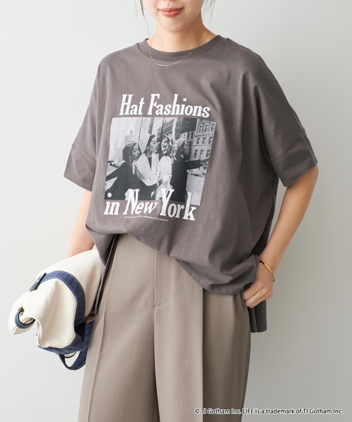 Spick & Span(スピックアンドスパン)の「《追加6》GOOD ROCK SPEED / グッドロックスピード フォトドルマンTシャツ(Tシャツ/カットソー・レディース・ブラック系その他/ホワイト/ブラウン・MEDIUM)」の11枚目の写真
