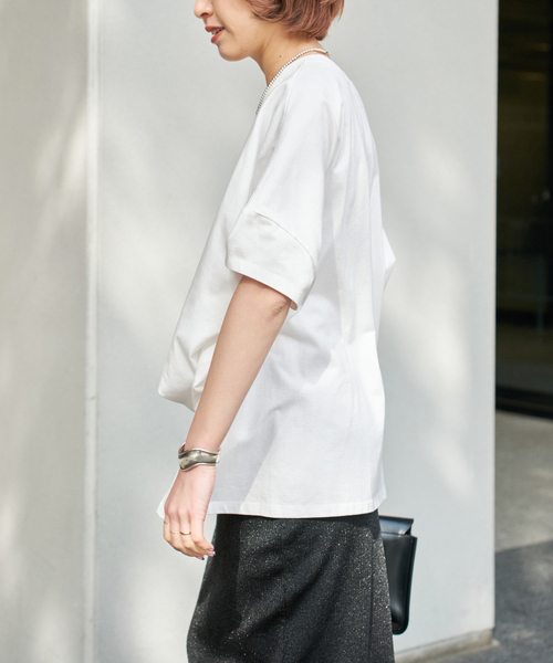 Spick & Span(スピックアンドスパン)の「《追加6》GOOD ROCK SPEED / グッドロックスピード フォトドルマンTシャツ(Tシャツ/カットソー・レディース・ブラック系その他/ホワイト/ブラウン・MEDIUM)」の20枚目の写真