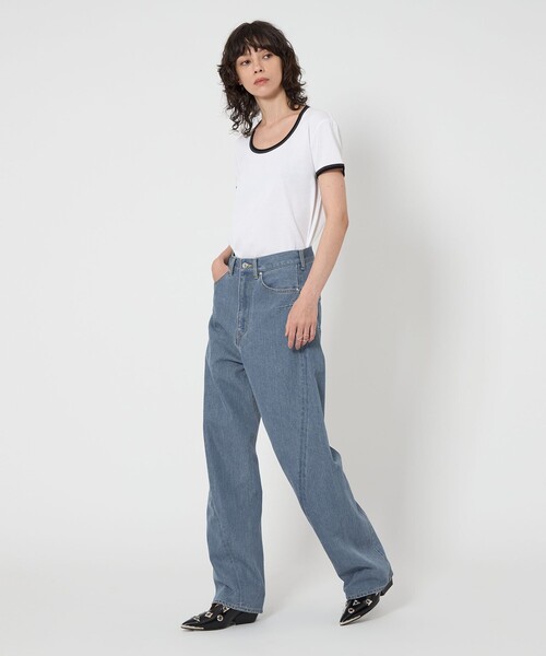 ASTRAET（アストラット）の「＜ASTRAET＞ TORSADE デニムパンツ UNISEX（デニムパンツ・レディース・ライトブルー・2/3/0/1）」の7枚目の写真
