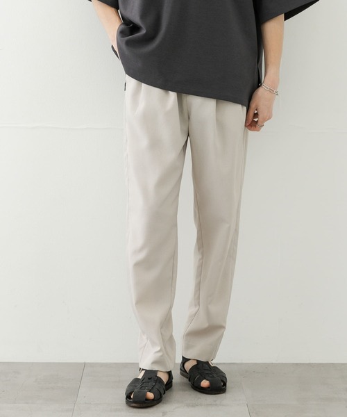 SENSE OF PLACE by URBAN RESEARCH（センスオブプレイスバイアーバンリサーチ）の「『セットアップ対応』『速乾』クイックドライタックテーパードパンツII（その他パンツ・メンズ・ライトベージュ/ブラック/ブルー/カーキ・SMALL/MEDIUM/LARGE）」の5枚目の写真