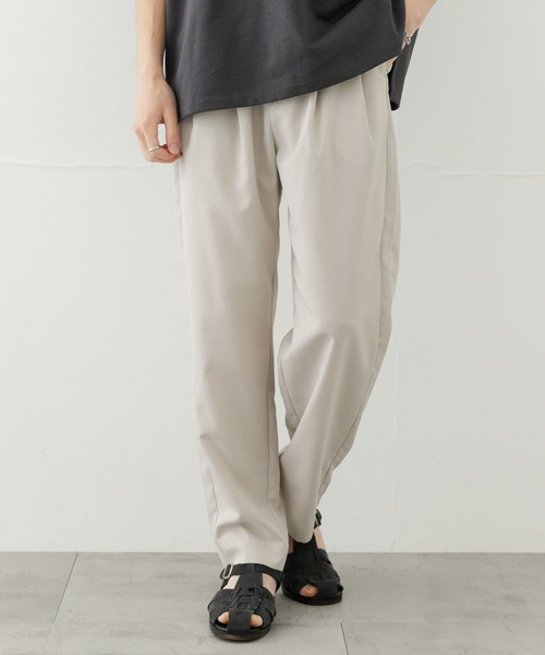 SENSE OF PLACE by URBAN RESEARCH（センスオブプレイスバイアーバンリサーチ）の「『セットアップ対応』『速乾』クイックドライタックテーパードパンツII（その他パンツ・メンズ・ライトベージュ/ブラック/ブルー/カーキ・SMALL/MEDIUM/LARGE）」の6枚目の写真