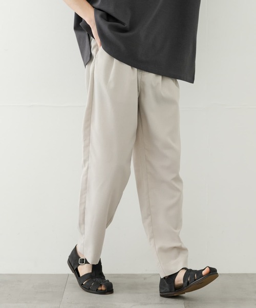 SENSE OF PLACE by URBAN RESEARCH（センスオブプレイスバイアーバンリサーチ）の「『セットアップ対応』『速乾』クイックドライタックテーパードパンツII（その他パンツ・メンズ・ライトベージュ/ブラック/ブルー/カーキ・SMALL/MEDIUM/LARGE）」の8枚目の写真