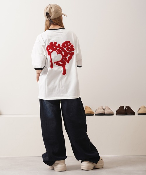 1111clothing（ワンフォークロージング）の「ワンウォッシュ バレルレッグ デニム ジーンズ / One-washed Barrel Leg Denim Jeans（デニムパンツ・メンズ・ネイビー・S/M/L/XL）」の13枚目の写真