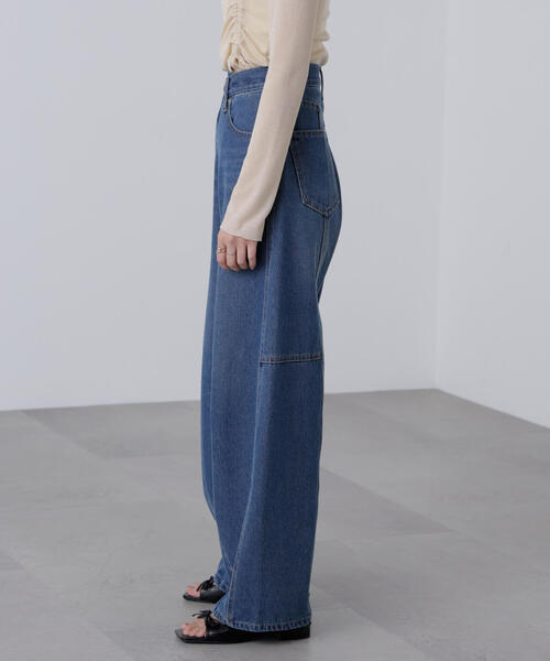 FREE'S MART（フリーズマート）の「◆アシメベルトコクーンデニム（デニムパンツ・レディース・グレー系その他/ブルー系その他・MEDIUM/X-SMALL/SMALL）」の21枚目の写真