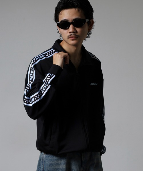 セール】チェッカーボードテープトラックトップ（ジャージ）｜NERDY