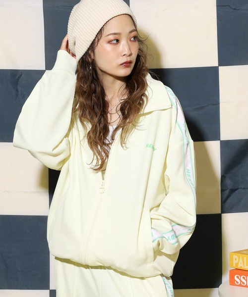 セール】チェッカーボードテープトラックトップ（ジャージ）｜NERDY