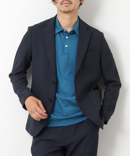 NOLLEY’S（ノーリーズ）の「《ビジカジ/セットアップ対応》EVALET 2WAYストレッチ吸水速乾ブッチャージャケット（テーラードジャケット・メンズ・ネイビー/ベージュ/ブラック・S/M/L/XL）」の3枚目の写真