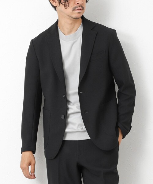 NOLLEY’S（ノーリーズ）の「《ビジカジ/セットアップ対応》EVALET 2WAYストレッチ吸水速乾ブッチャージャケット（テーラードジャケット・メンズ・ネイビー/ベージュ/ブラック・S/M/L/XL）」の2枚目の写真