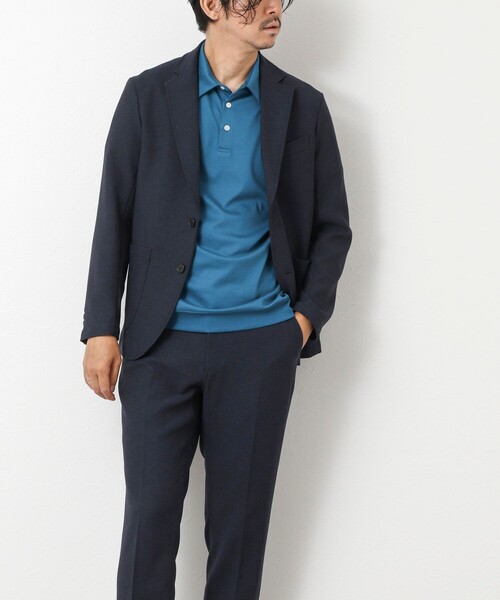 NOLLEY’S（ノーリーズ）の「《ビジカジ/セットアップ対応》EVALET 2WAYストレッチ吸水速乾ブッチャージャケット（テーラードジャケット・メンズ・ネイビー/ベージュ/ブラック・S/M/L/XL）」の6枚目の写真