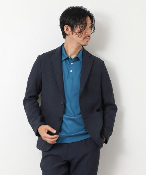 NOLLEY’S（ノーリーズ）の「《ビジカジ/セットアップ対応》EVALET 2WAYストレッチ吸水速乾ブッチャージャケット（テーラードジャケット・メンズ・ネイビー/ベージュ/ブラック・S/M/L/XL）」の8枚目の写真