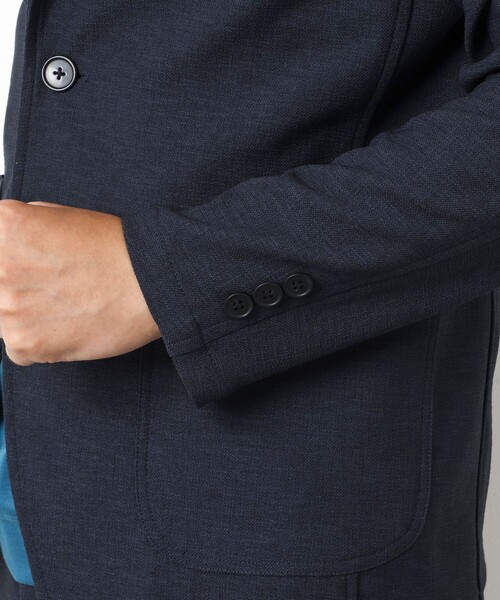 NOLLEY’S（ノーリーズ）の「《ビジカジ/セットアップ対応》EVALET 2WAYストレッチ吸水速乾ブッチャージャケット（テーラードジャケット・メンズ・ネイビー/ベージュ/ブラック・S/M/L/XL）」の19枚目の写真
