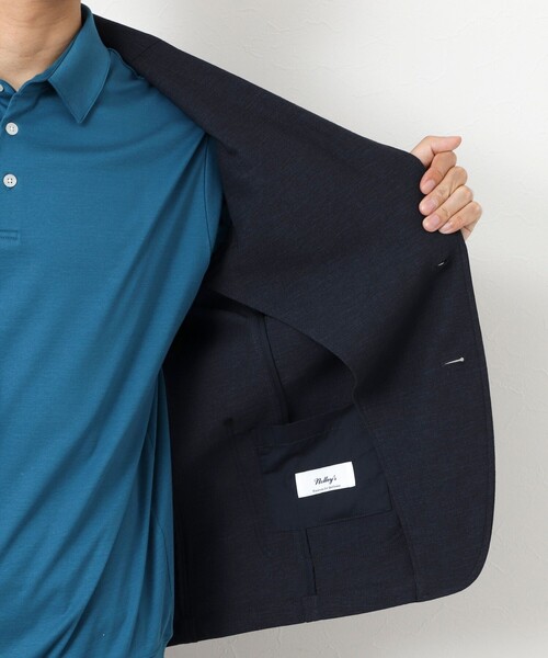 NOLLEY’S（ノーリーズ）の「《ビジカジ/セットアップ対応》EVALET 2WAYストレッチ吸水速乾ブッチャージャケット（テーラードジャケット・メンズ・ネイビー/ベージュ/ブラック・S/M/L/XL）」の22枚目の写真