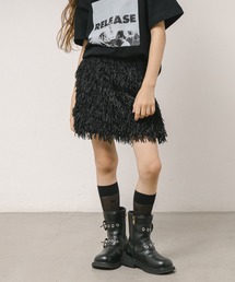 URBAN CHERRY（アーバンチェリー）の「【インナーパンツ付き】エンジェルフェザー台形スカート（スカート・キッズ）」