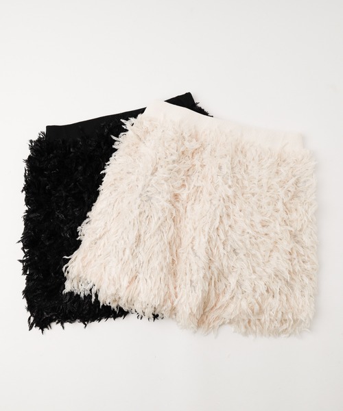 URBAN CHERRY（アーバンチェリー）の「【インナーパンツ付き】エンジェルフェザー台形スカート（スカート・キッズ・アイボリー/ブラック・110cm/120cm/130cm/140cm/150cm）」の21枚目の写真