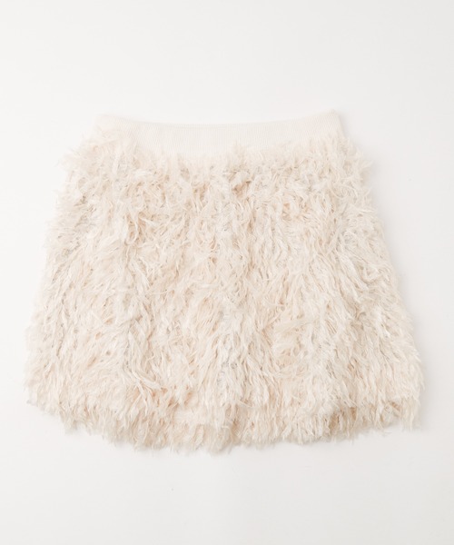 URBAN CHERRY（アーバンチェリー）の「【インナーパンツ付き】エンジェルフェザー台形スカート（スカート・キッズ・アイボリー/ブラック・110cm/120cm/130cm/140cm/150cm）」の22枚目の写真