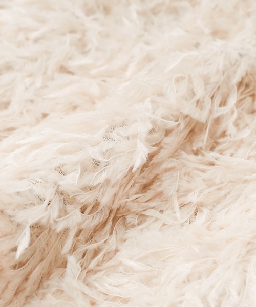 URBAN CHERRY（アーバンチェリー）の「【インナーパンツ付き】エンジェルフェザー台形スカート（スカート・キッズ・アイボリー/ブラック・110cm/120cm/130cm/140cm/150cm）」の5枚目の写真