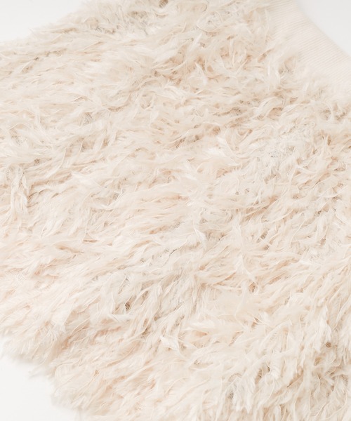 URBAN CHERRY（アーバンチェリー）の「【インナーパンツ付き】エンジェルフェザー台形スカート（スカート・キッズ・アイボリー/ブラック・110cm/120cm/130cm/140cm/150cm）」の7枚目の写真