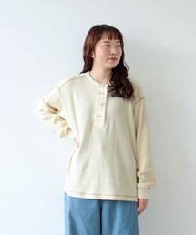 スウェーデン軍 針抜きフライス ヘンリーネックプルオーバー