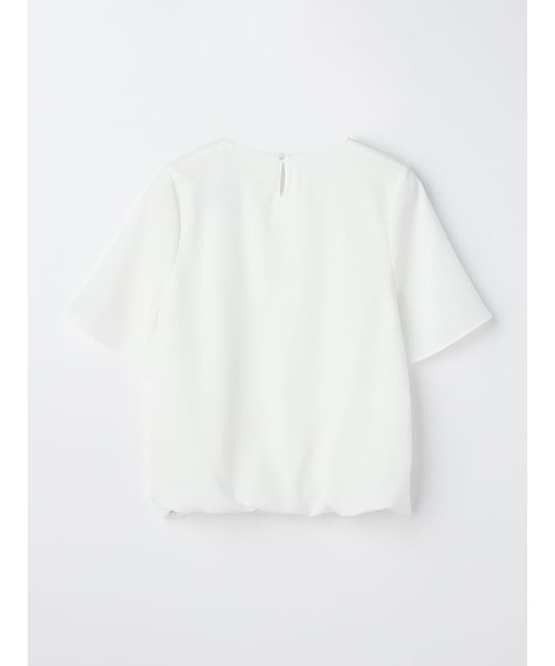 Perfect Suit FActory(パーフェクトスーツファクトリー)の「すそバルーン タックブラウス オフホワイト/サックス/ベージュ(Tシャツ/カットソー・レディース・ベージュ/オフホワイト/サックスブルー・M/L/S)」の5枚目の写真