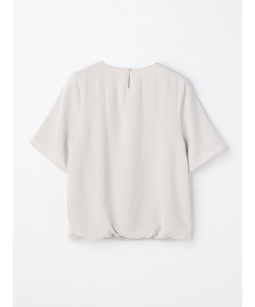 Perfect Suit FActory(パーフェクトスーツファクトリー)の「すそバルーン タックブラウス オフホワイト/サックス/ベージュ(Tシャツ/カットソー・レディース・ベージュ/オフホワイト/サックスブルー・M/L/S)」の7枚目の写真