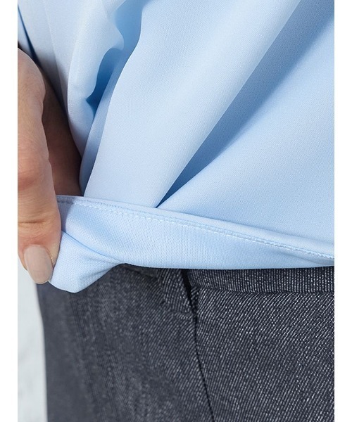 Perfect Suit FActory(パーフェクトスーツファクトリー)の「すそバルーン タックブラウス オフホワイト/サックス/ベージュ(Tシャツ/カットソー・レディース・ベージュ/オフホワイト/サックスブルー・M/L/S)」の14枚目の写真