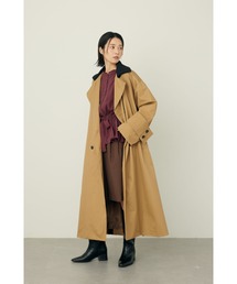 Limue（リミュ）の「配色リブコート（ダウンジャケット/コート）」