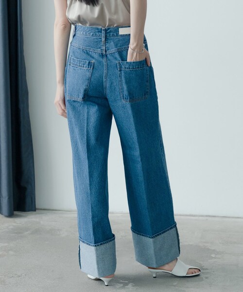 GALLEST(ギャレスト)の「ロールアップデニム(デニムパンツ・レディース・チャコールグレー/ブルー系その他・38/36/34)」の14枚目の写真