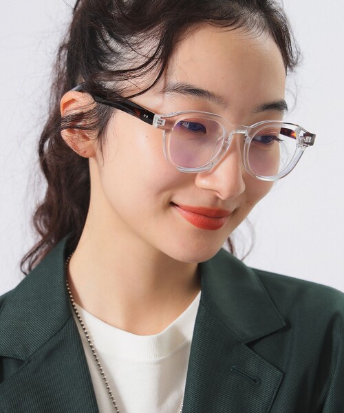 BEAMS BOY(ビームスボーイ)の「太 ウェリントン レンズ(メガネ・レディース・ホワイト/ブラック/その他・ONE SIZE)」の2枚目の写真