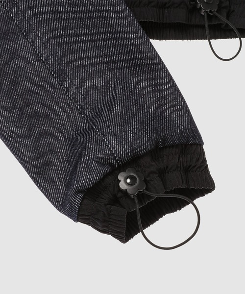 CROPPED DENIM JACKET WITH CONTRAST DETAILS（デニムジャケット