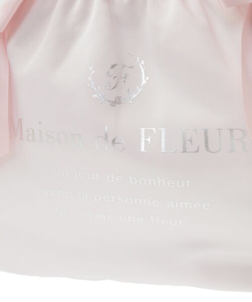 Maison de FLEUR（メゾンドフルール）の「ダブルリボンギャザートートバッグ（トートバッグ・レディース・ライトブルー/ライトピンク/ブラック/ピンク・FREE）」の7枚目の写真