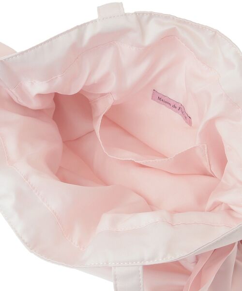 Maison de FLEUR（メゾンドフルール）の「ダブルリボンギャザートートバッグ（トートバッグ・レディース・ライトブルー/ライトピンク/ブラック/ピンク・FREE）」の9枚目の写真