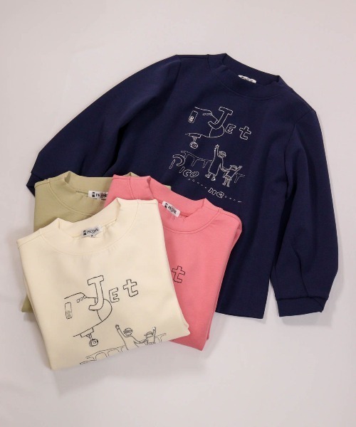STUDIO PICONE(スタジオピッコーネ)の「イラスト刺繍ダンボールプルオーバー(その他トップス・レディース・ライトグリーン/ピンク/ネイビー/ホワイト・M/L/LL)」の10枚目の写真