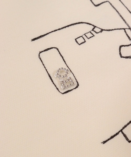 STUDIO PICONE(スタジオピッコーネ)の「イラスト刺繍ダンボールプルオーバー(その他トップス・レディース・ライトグリーン/ピンク/ネイビー/ホワイト・M/L/LL)」の15枚目の写真