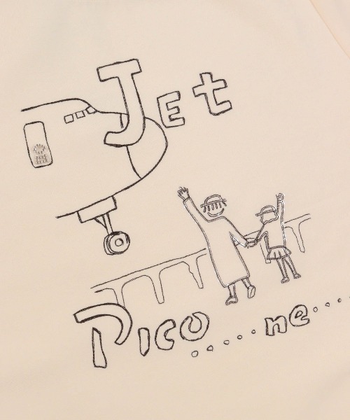 STUDIO PICONE(スタジオピッコーネ)の「イラスト刺繍ダンボールプルオーバー(その他トップス・レディース・ライトグリーン/ピンク/ネイビー/ホワイト・M/L/LL)」の5枚目の写真