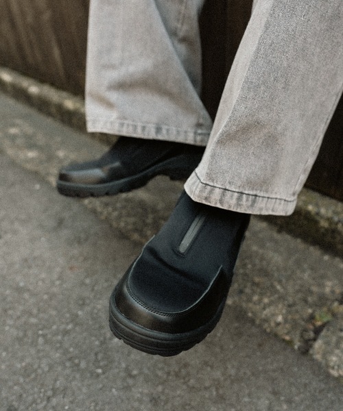 cii（シー）の「Vibram sole zip sneaker / ビブラムソールジップスニーカー（スニーカー・メンズ・ブラック・X-SMALL/SMALL/MEDIUM/LARGE）」の5枚目の写真