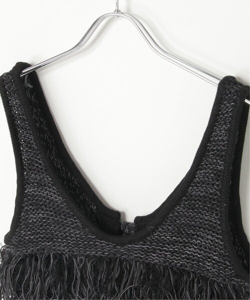 notch.(ノッチ)の「【notch. by yui】ニットフリンジビスチェ(ベスト・レディース・ライトグレー/ブラック/ブルー・M)」の8枚目の写真