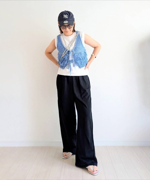 セール】【notch. by yui】ニットフリンジビスチェ（ベスト