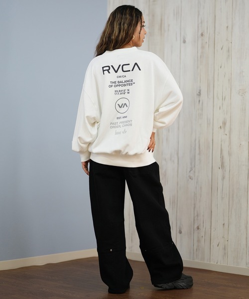 RVCA(ルーカ)の「RVCA/ルーカ スウェット バックプリントトレーナー BF044-P01(スウェット・レディース・ホワイト/ブラック/グレー・S/M)」の21枚目の写真