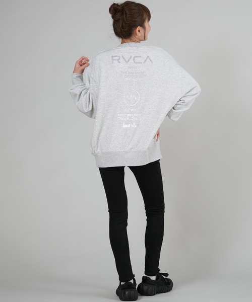 RVCA(ルーカ)の「RVCA/ルーカ スウェット バックプリントトレーナー BF044-P01(スウェット・レディース・ホワイト/ブラック/グレー・S/M)」の7枚目の写真