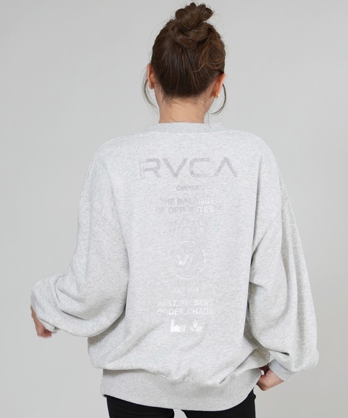 RVCA(ルーカ)の「RVCA/ルーカ スウェット バックプリントトレーナー BF044-P01(スウェット・レディース・ホワイト/ブラック/グレー・S/M)」の5枚目の写真