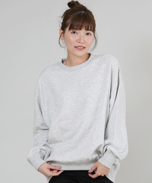 RVCA(ルーカ)の「RVCA/ルーカ スウェット バックプリントトレーナー BF044-P01(スウェット・レディース・ホワイト/ブラック/グレー・S/M)」の4枚目の写真