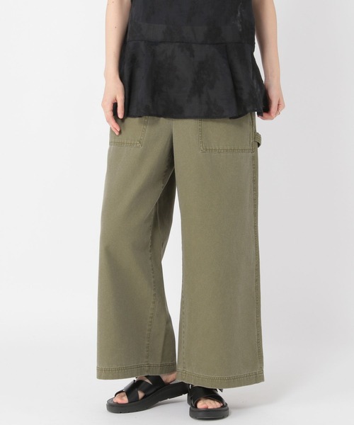 studio CLIP（スタディオクリップ）の「ヴィンテージライクベイカーパンツ[プチ・プラスサイズあり]（その他パンツ・レディース・カーキ/ベージュ/ライトグレー・MEDIUM/LARGE/PF/ﾌﾘｰ(L)）」の3枚目の写真