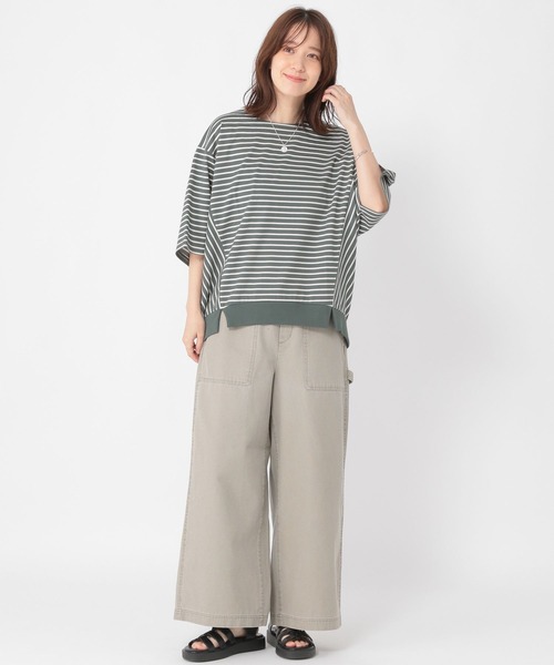 studio CLIP（スタディオクリップ）の「ヴィンテージライクベイカーパンツ[プチ・プラスサイズあり]（その他パンツ・レディース・カーキ/ベージュ/ライトグレー・MEDIUM/LARGE/PF/ﾌﾘｰ(L)）」の4枚目の写真
