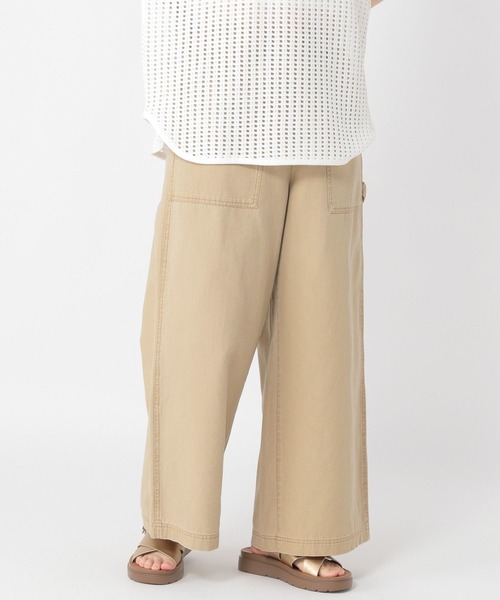 studio CLIP（スタディオクリップ）の「ヴィンテージライクベイカーパンツ[プチ・プラスサイズあり]（その他パンツ・レディース・カーキ/ベージュ/ライトグレー・MEDIUM/LARGE/PF/ﾌﾘｰ(L)）」の6枚目の写真