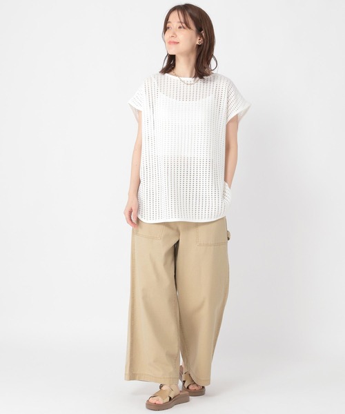 studio CLIP（スタディオクリップ）の「ヴィンテージライクベイカーパンツ[プチ・プラスサイズあり]（その他パンツ・レディース・カーキ/ベージュ/ライトグレー・MEDIUM/LARGE/PF/ﾌﾘｰ(L)）」の10枚目の写真