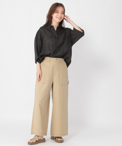 studio CLIP（スタディオクリップ）の「ヴィンテージライクベイカーパンツ[プチ・プラスサイズあり]（その他パンツ・レディース・カーキ/ベージュ/ライトグレー・MEDIUM/LARGE/PF/ﾌﾘｰ(L)）」の14枚目の写真