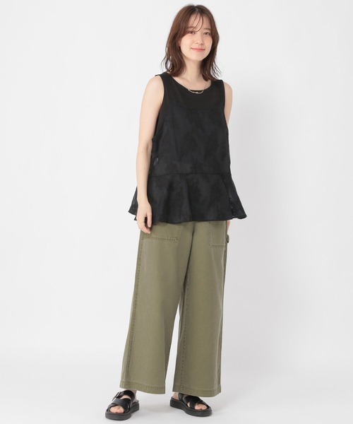 studio CLIP（スタディオクリップ）の「ヴィンテージライクベイカーパンツ[プチ・プラスサイズあり]（その他パンツ・レディース・カーキ/ベージュ/ライトグレー・MEDIUM/LARGE/PF/ﾌﾘｰ(L)）」の21枚目の写真