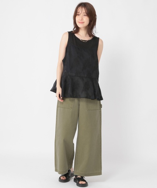 studio CLIP（スタディオクリップ）の「ヴィンテージライクベイカーパンツ[プチ・プラスサイズあり]（その他パンツ・レディース・カーキ/ベージュ/ライトグレー・MEDIUM/LARGE/PF/ﾌﾘｰ(L)）」の22枚目の写真