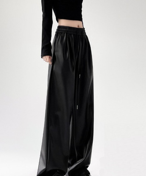 激レア⭐️90s ゴルチエ スカート　パンツ　2way レザー　ブラック　38 next51-mikunigaoka_rc-