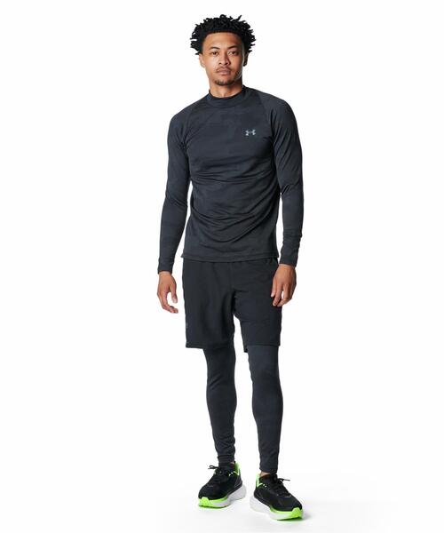 UNDER ARMOUR(アンダーアーマー)の「UAモチベート ジャカード ロングスリーブ シャツ(トレーニング/メンズ)(Tシャツ/カットソー・メンズ・ブラック・XL/2XL/L/M/S/3XL)」の2枚目の写真